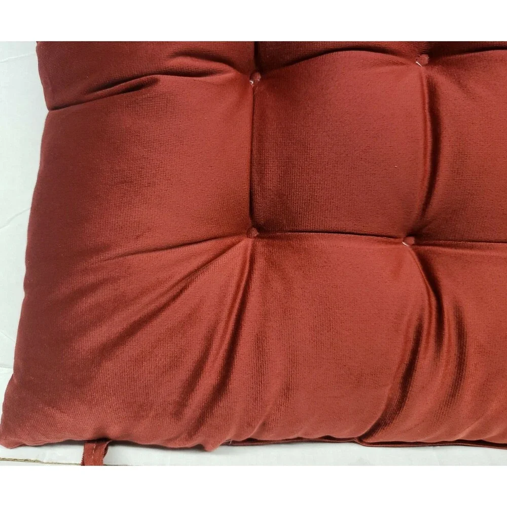 SET OF 2 SAME THICK CHAIR PADS CUSHIONS w/ties,16